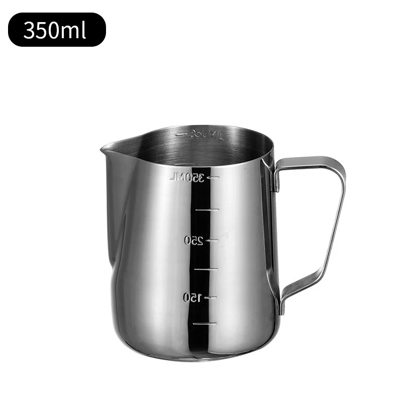 350ml 350/550/900 вспенивания молока кувшин Нержавеющая сталь эспрессо Кофе кувшин Craft Портативный Кофе латте вспенивания молока кувшин - Цвет: 350ml