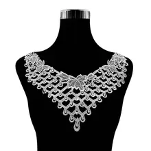 Вышивка шеи воротник diy поддельные съемные воротники водорастворимые Женская бутоньерка трехмерные кружевные аксессуары