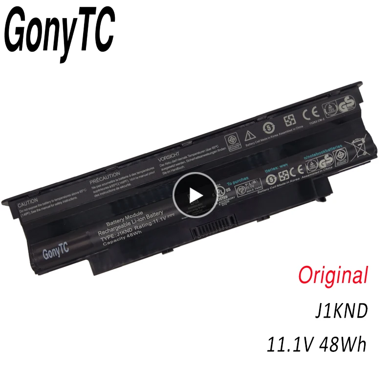 Оригинальный аккумулятор GONYTC J1KND для ноутбука DELL Inspiron N4010 N3010 N3110 N4050 N4110 N5010 N5010D N5110