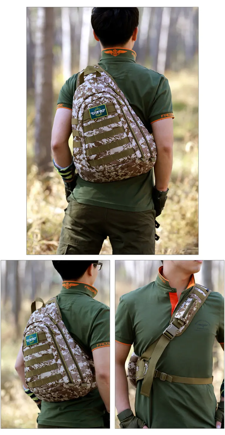 Molle Военная сумка на плечо, водонепроницаемая тактическая сумка через плечо, Спортивная походная сумка На открытом воздухе, рюкзак для путешествий для мужчин, армейская сумка