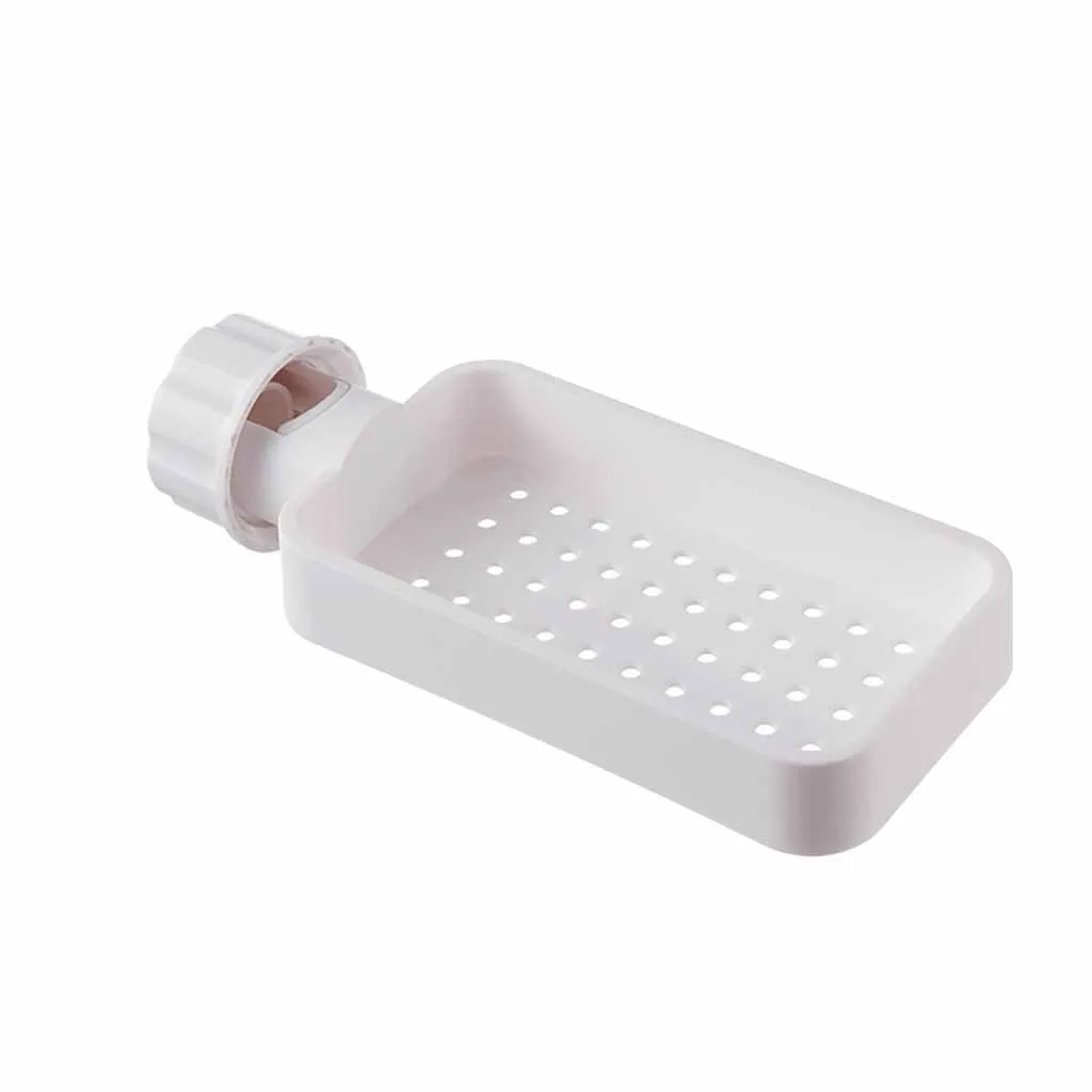 Adjustable Rectangle Bathroom Organizer Shower Shelves Storage Rack Holder Shampoo Tray Bathroom Single Tier Head Holder#LR4