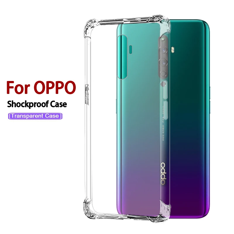

Air Cushion Transparent Case For OPPO Realme 2 3 5 Pro C1 C2 XT X2 Pro Crystal TPU Silicone Bumper Case For OPPO RENO 2F 2Z 2 Z