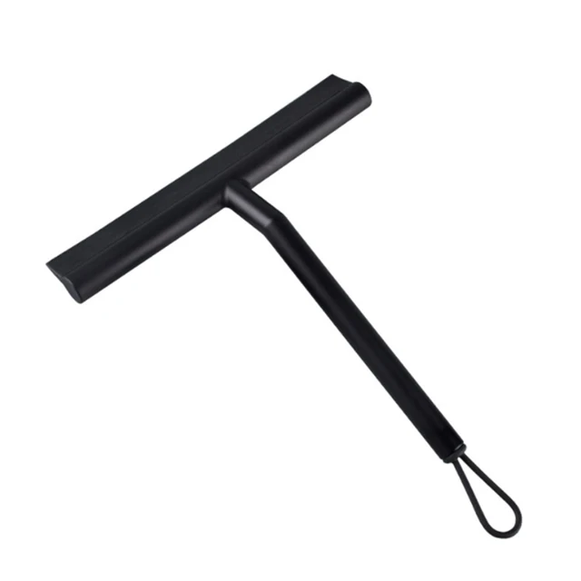 Racletă de duș, ștergător de sticlă, răzuitor, racletă de duș, curățător cu suport din silicon, oglindă baie, răzuitor de ferestre, curățare de sticlă_voghion.com