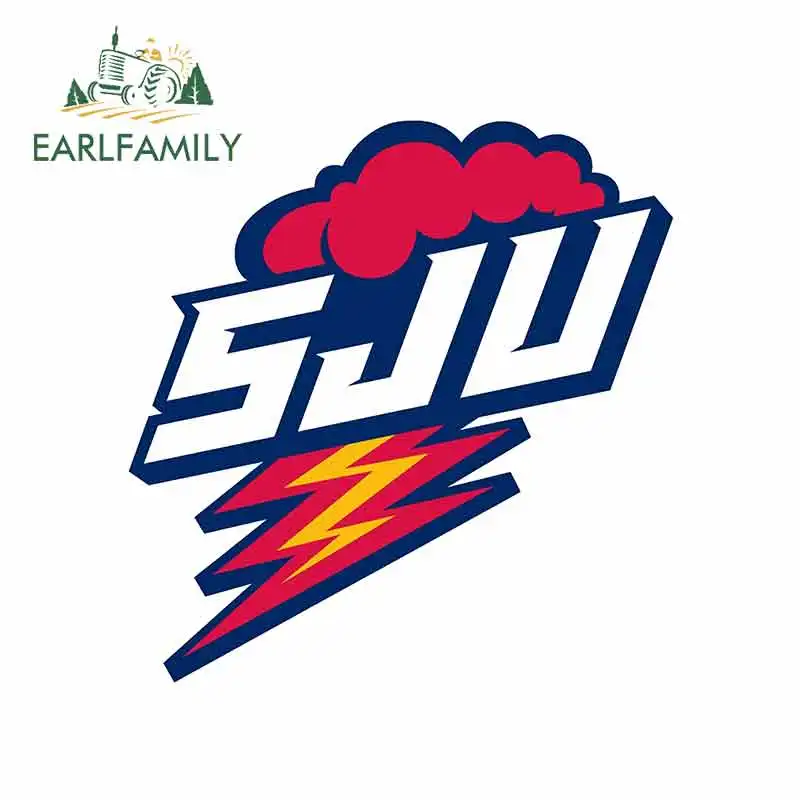 

EARLFAMILY 13cm x 12.5cm for St. John's Red Storm Cartoon Oem Car Stickers Vinyl JDM Bumper Trunk Truck Graphics DIY Fine Decal