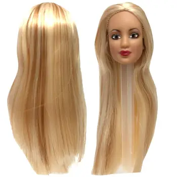 

NK One Pcs Doll Head With Long Hair For Barbie Doll Accessories Best DIY Gift For Girls' Doll 012A 9X