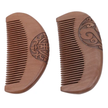 

Natural Peach Fragrant Anti-static Natural Wood Hair Care Comb Women Man Healthy Comb