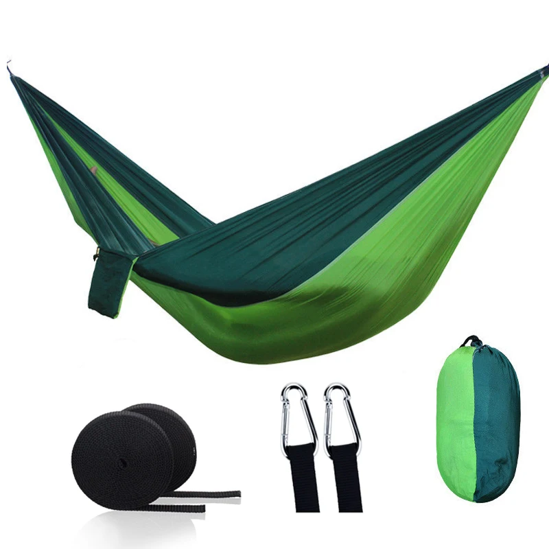 Hiking Camping Hammock Portable Nylon Safety Parachute Hamac Outdoor Hammock Double Person Leisure Hamak Outdoor Furniture classic Outdoor Furniture