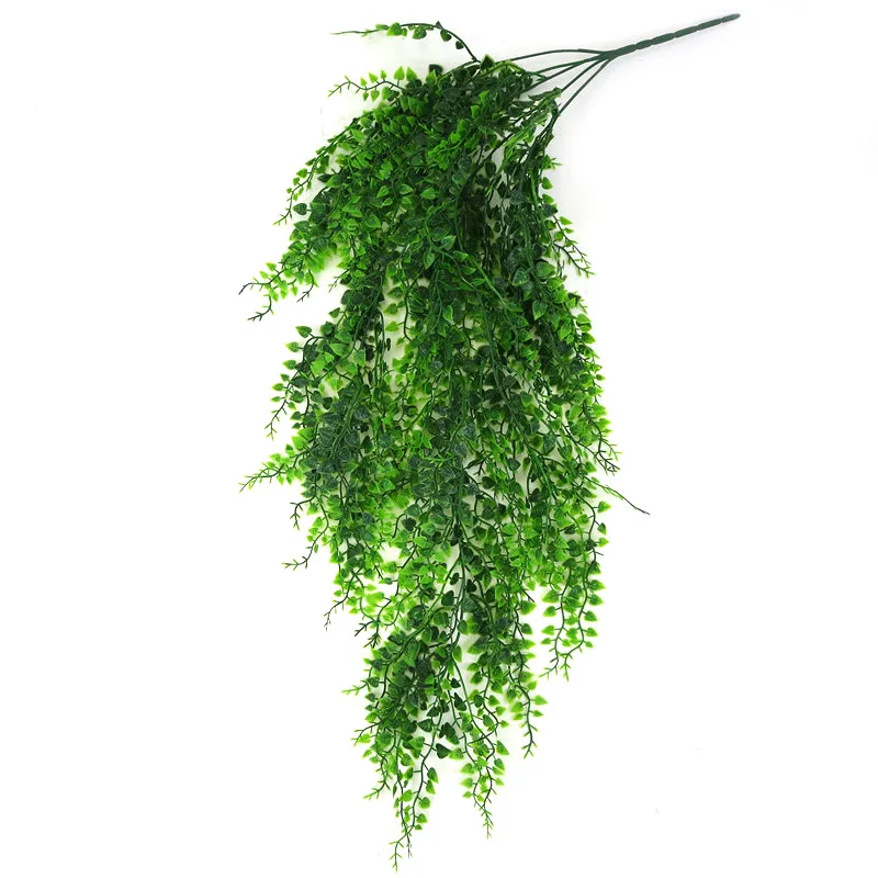 82cm Green Artificial Plant Vines Wall Hanging Fake Leaves Plant Simulation Orchid Fake Flower Rattan for Home Garden Decoration