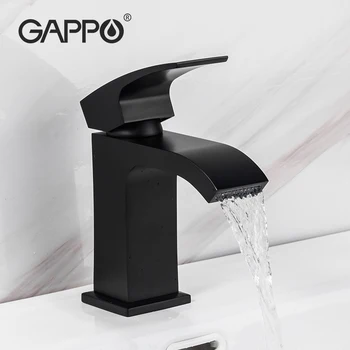 

GAPPO Basin Faucet brass basin mixer Black bathroom taps waterfall faucet water tap mixer Hot & Cold Water faucet torneira
