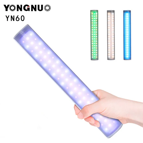YONGNUO YN60 Pro 3200-5500K Светодиодная панель видео свет встроенный аккумулятор 5200 мАч цифровая зеркальная камера освещение для Nikon Canon sony - Цвет: Белый