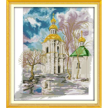 

Everlasting Love A Beautiful Garden Chinese Cross Stitch Kits Ecological Cotton Stamped 11CT Christmas New Year Sales Promotion