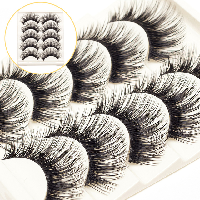 Makeup Thick Long Eye Lashes Handmade Mixed Mink False Eyelashes Dolls Handmade Soft Full Strip Lashes