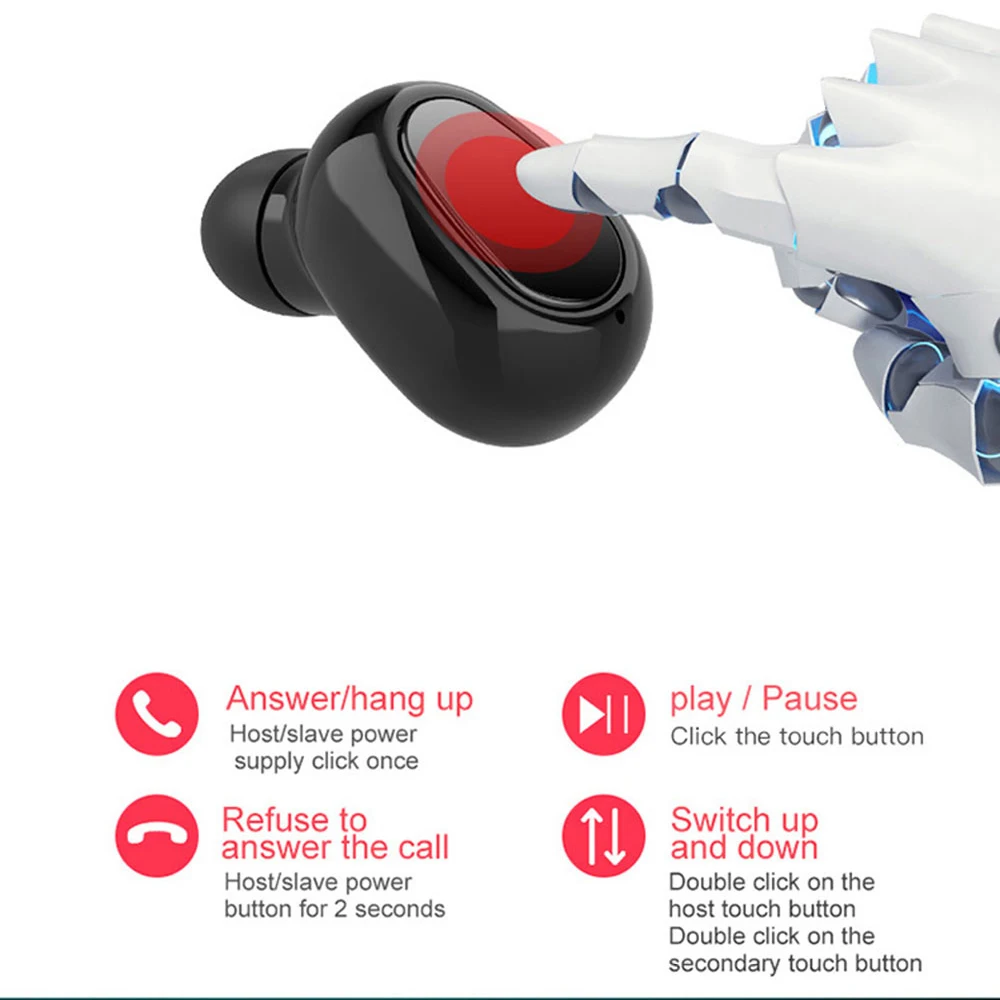 L22 TWS Wireless bluetooth 5 0 headphones Waterproof 9D Stereo Sound Gaming Headsets Earbuds 350mAh PowerBank Earphones L21 TWS