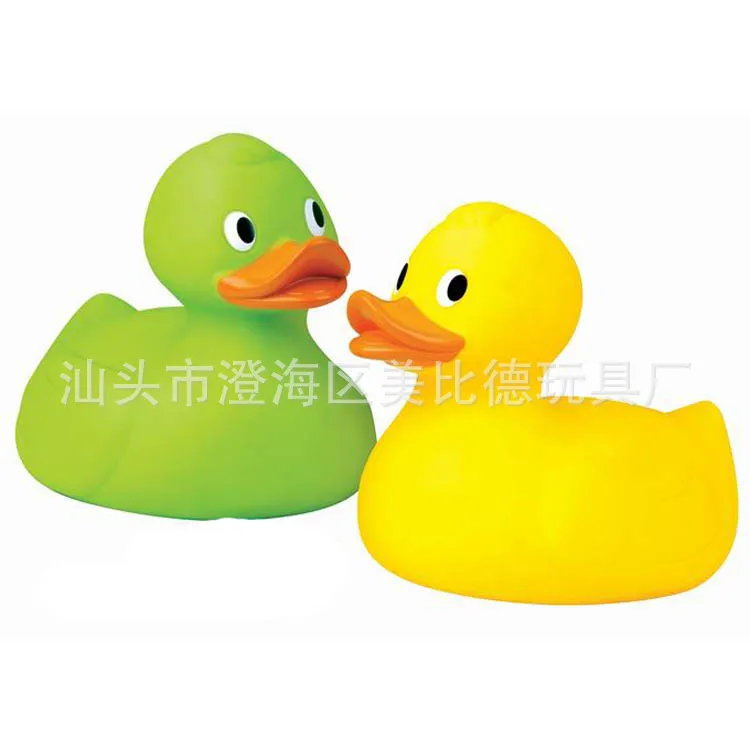 

Children Bath Water Toys 27cm Large Vinyl Ducks Don't with Whistle Infant Baby Bath Toy
