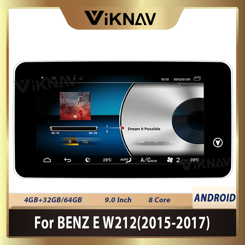 8-ядерный Автомобильный GPS-навигатор на Android для Benz E-Class W212 2015 2016 2017 стерео