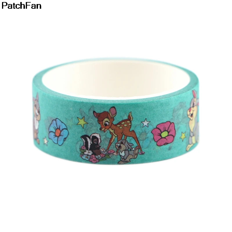 Patchfan мультяшный олень Забавный DIY Скрапбукинг липкий клей Васи бумага маскирующая лента печатные узоры наклейки A2596