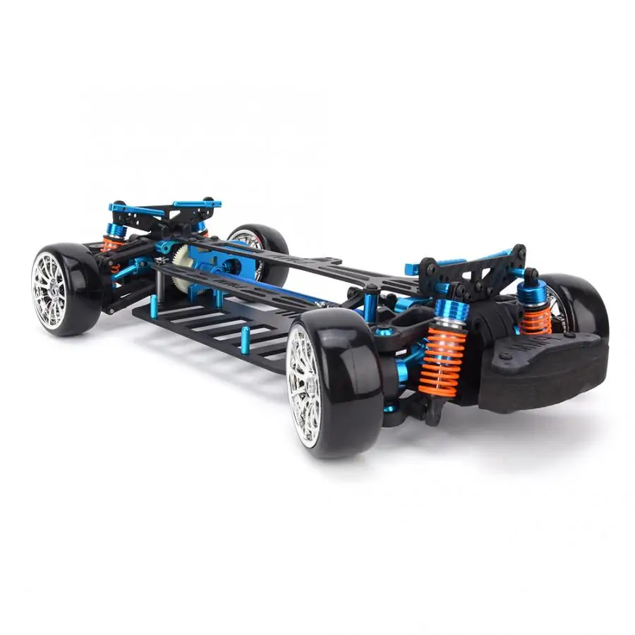 CNC алюминиевый RC автомобиль колесная база рама комплект из углеродного волокна шасси бампер подходит для TT01/TT01E 1/10 RC Гусеничный автомобиль модель аксессуар