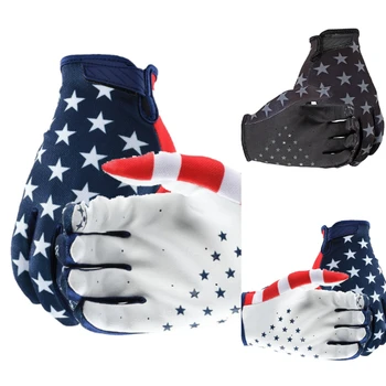 

Full Finger Five-Pointed Star American Flag Bicycle Riding Gloves Motocross Racing Gloves Road Bike Gloves Rockbros Gloves
