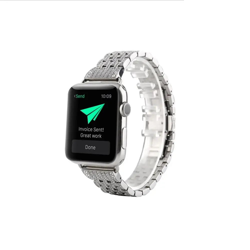 

Apple Watch Band Chain Stainless Steel Bracelet Replacement Wristband Links for Apple Watch Series3 2 Series 1 38mm 42mm