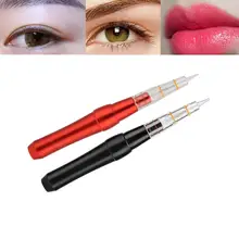 New 2-Colors Electric Microblading Tattoo Machine Pen Fog Eyebrows Floating Lip Line Semi-Permanent Makeup Tool US Plug 100-240V