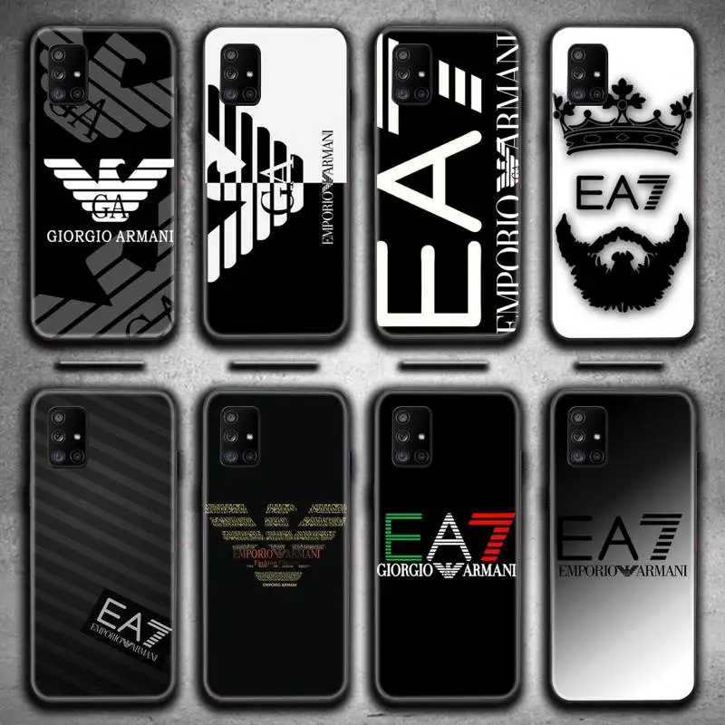 

Italian luxury brand EA7 Phone Case For Samsung Galaxy A21S A01 A11 A31 A81 A10 A20E A30 A40 A50 A70 A80 A71 A51