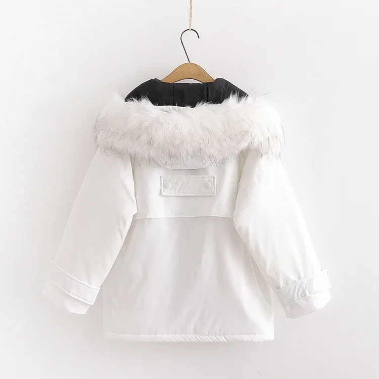 

Mid-length Cotton Coat 2019 Winter New Style WOMEN'S Dress Loose-Fit Short-height Students Thick Cotton Overcoat Fashion 19342
