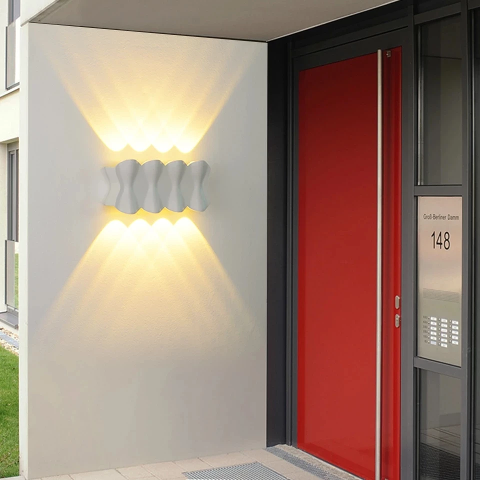 IP65 LED Wall Lamp Outdoor Waterproof Garden Lighting 4W 6W 8W Aluminum AC86-265 Indoor Bedroom Living Room Stairs Wall Light