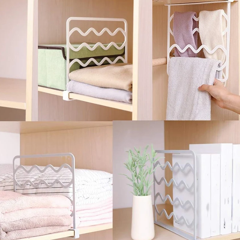  Closet Shelf Divider and Separators for Wood Shelves Kitchen Cabinets and Libraries Closet Clothes  - 4000397687105