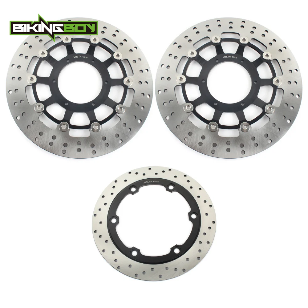 BIKINGBOY для HONDA CB 1300 F SF 2003-2006 CB 1300 S 2005- CB 1284 2003-2008 круглые волнистые Передние Задние тормозные диски роторы