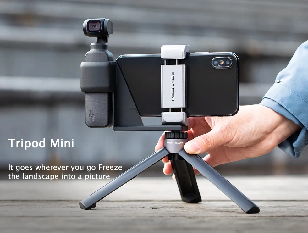 PGYTECH штатив мини ручка настольный для GoPro/Insta360/DJI OSMO Pocket/Action camera