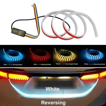 

Brake LED Strip lamp Signal Flow LED 1PC 150CM 4 Color RGB Car Rear Trunk