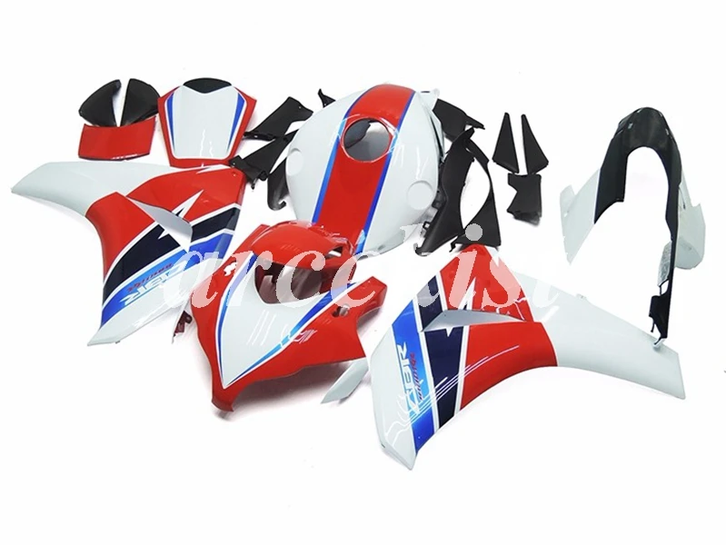 ABS литьевая форма мотоцикл обтекатели комплект Подходит для Honda CBR1000RR 08 09 10 11 2008-2011 набор кузова красный белый