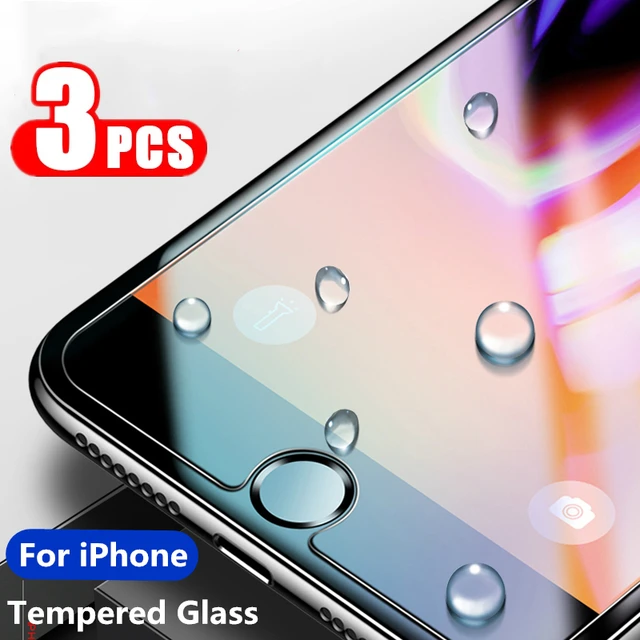 Pack Verre Trempé Protection Ecran pour iPhone -100% Intégral 13 12 11 XR  SE 7/8