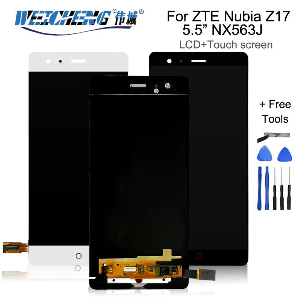 

5.5in" For ZTE Nubia Z17 NX563LCD Display + Touch Screen Assembly Replacement Tested for Nubia Z17 NX563J lcd+free TOOLS