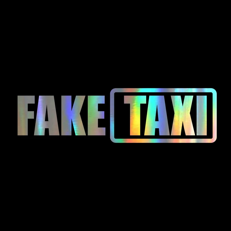 

Creative FAKE TAXI Car Sticker Motorcycle Accessories Waterproof Sunscreen Reflective Anti-UV Fashion Pvc 15cm X 4cm