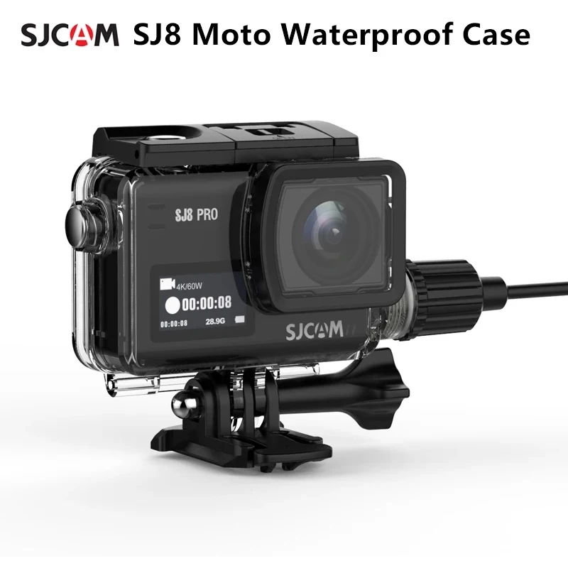 Водонепроницаемый чехол для мотоцикла SJ8 с кабелем типа C экшн камеры SJCAM Pro / Plus Air
