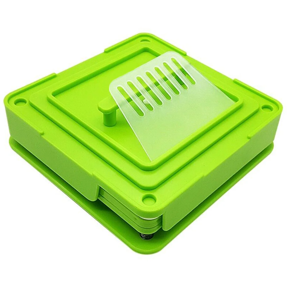 

Capsule Filling Machine Encapsulator ABS Flate Tool Size 0 Durable 100 Holes Manual Holder Dispensers Board With Tamper Green