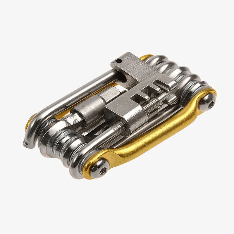 cheap 11 In 1 Multifunction Bike Repair Tools Bicycle Tool Kit Hex Spoke Wrench Screwdriver Chain Cutter Breaker for Mountain Bike