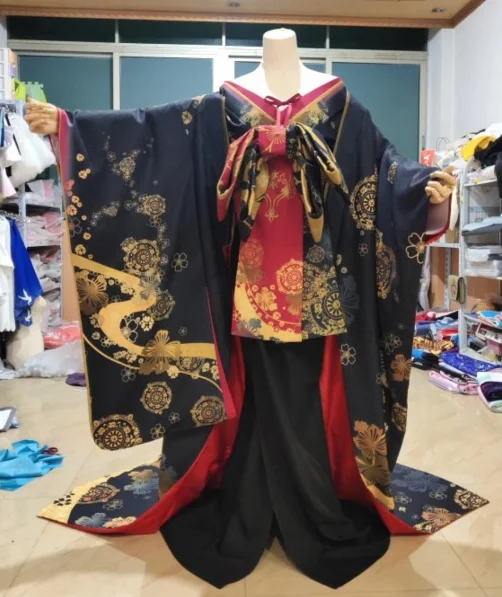Индивидуальный размер Fate/Grand Order Alter Jeanne d'Arc Косплей Костюм Sakuran кимоно платье униформа аниме одежда наряды для женщин - Цвет: Costume