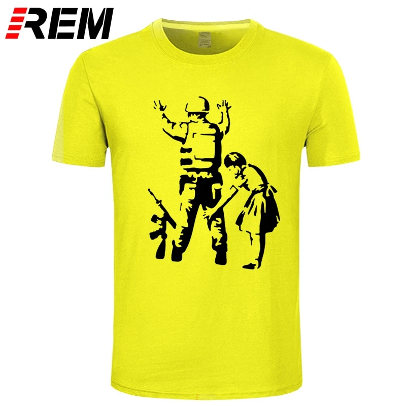 Футболка REM Dinosaur Boy Banksy Мужская хлопковая тенниска из лайкры модная брендовая
