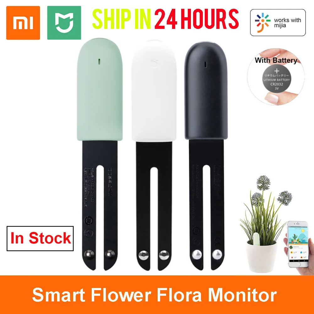 

HHCC Flora Monitor Garden Care Plant Grass Soil Water Fertility Smart Tester Sensor Flower Gardening Detector For XiaoMi