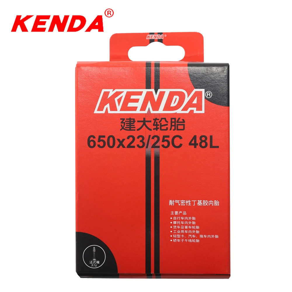 Велосипедная внутренняя трубка KENDA 650 камера * 23-25C FV 48L Presta 48 мм горный велосипед