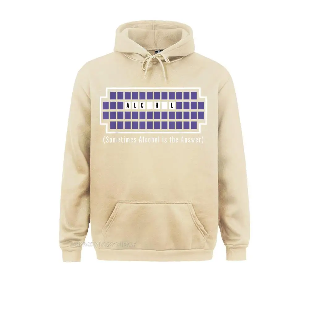 Sometimes Alcohol Is The Answer Funny Family Men's Sweatshirts Long Sleeve Hoodies Tight Clothes Christmas Streetwear