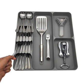 

Cutlery Box Storage Holder Rack Organizer Tray for Kitchen Drawer Forks Chopsticks Spoon C44