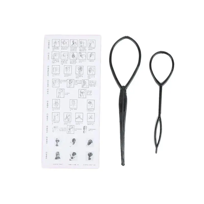 

2pcs/Set Women Topsy Tail Hair Pin Tools Braid Maintenance Ponytail Styling Maker Clip Hair Care Accessories