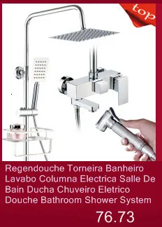 Черная Torneira Lavabo Dusch система Doccia Do Banheiro Painel Regadera электрическая Душевая система Ducha Chuveiro для ванной комнаты