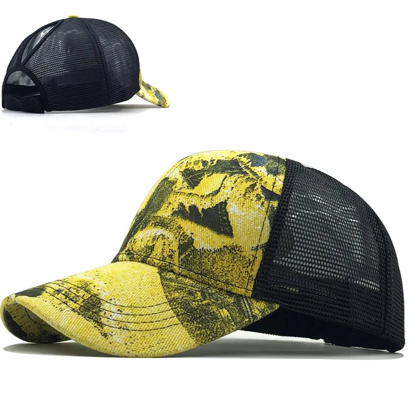 

Cap Ponytail Baseball Women Messy Bun Baseball Hat Snapback Camouflage Mesh Cap Spring and Summer fishing Camo Outdoor Hat