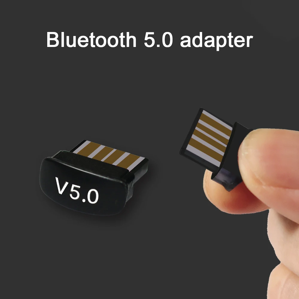 Kebidumei-Mini adaptador USB inalámbrico para Windows XP Vista 7/5,0, conexión de PC a audífonos con Altavoz Bluetooth Mouse