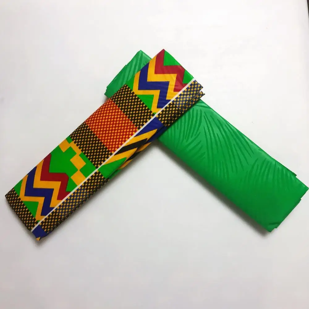 11 Полиэстер воск нигерийский Анкара Kente Ткань Chitenge Ghana воск для платья Африканский Kitenge принт ткань для ткани в 2+ 2 ярдов AW30 - Цвет: 11