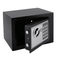 4.6L Solid Steel Electronic Safe Box With Digital Keypad Lock Strongbox Mini Lockable Money Cash Jewelry Storage Box Steel Safe